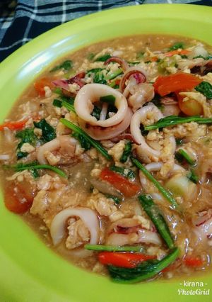 Foto resep Cumi telur asam manis