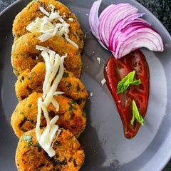 A picture of Raw Banana cutlet.