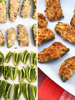 A picture of Wagyu Ground Chorizo Sausage Stuffed Jalapeno Poppers.