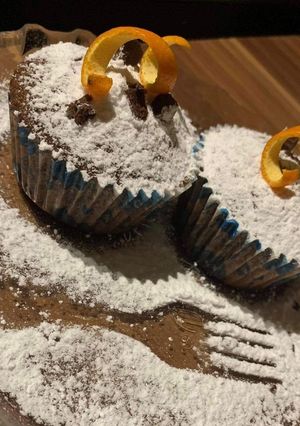 Narancsos-muffin csokidarabkákkal 🧁🍫 recept fotója