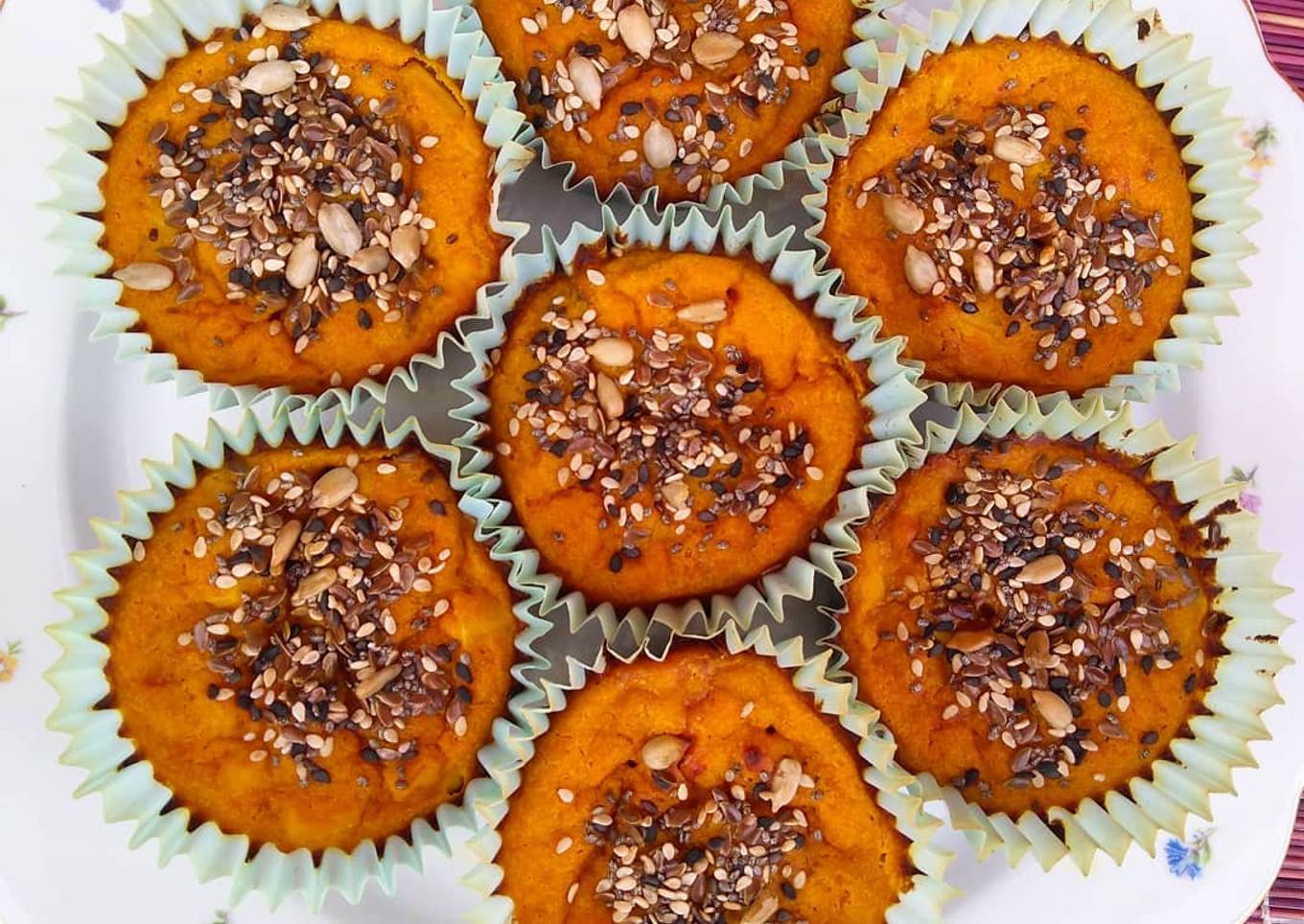 🧀🌽🎃Muffins de calabaza, choclo y queso🎃🌽🧀