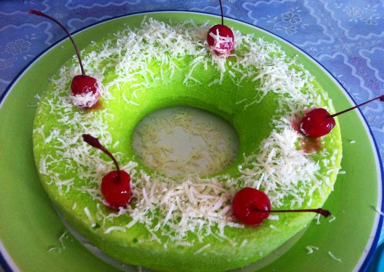  Resep  Bolu  pandan  coklat  putih oleh Rella Indah Pratiwi 