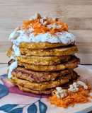 Hotcakes de zanahoria y avena sabor "carrot cake" en versión saludable 🥕