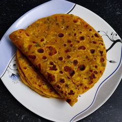 A picture of Rajgira Thepla -Vrat friendly recipe.