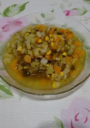 Una foto de Sopa guiso de verduras