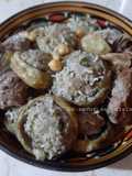 Tajine d'agneau et coeurs d'artichauts farcis/ Dolma d'artichauts 🍴
