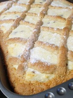 Una foto de Linzer de queso dulce