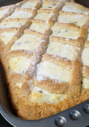 Una foto de Linzer de queso dulce