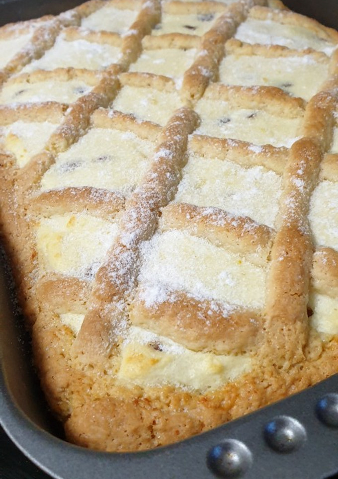 Una foto de Linzer de queso dulce