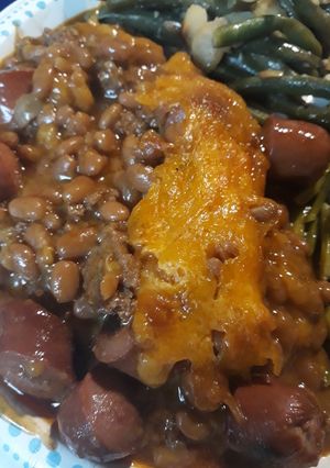 A picture of Cheesy Beef Beenie Weenies.