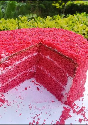 A picture of Red velvet cake/cupcakes.