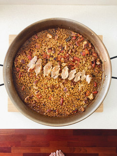 Una foto de Arroz con secreto ibérico