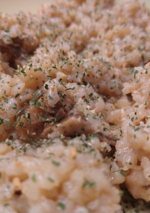 A picture of Mushroom Risotto.