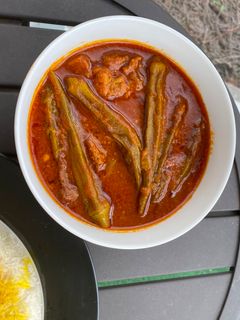 عکسی از دستور خورشت بامیه