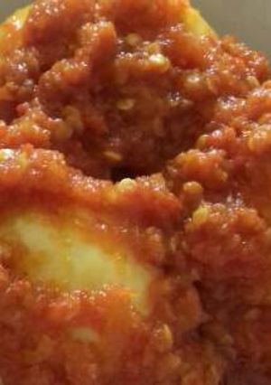 Foto resep Telor balado simple