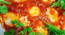 Hình ảnh món Trứng chần sauce cà chua