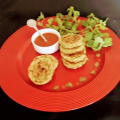 A picture of Nuterla  Lauki cutlets .