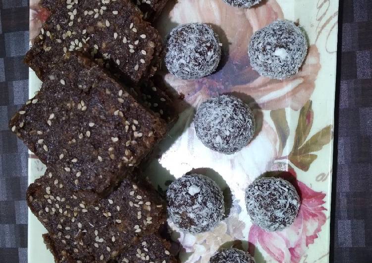 Steps to Make Homemade Dates bars/ laddoo