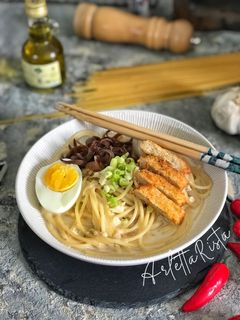Foto resep Creamy Tori Katsu Spaghetti