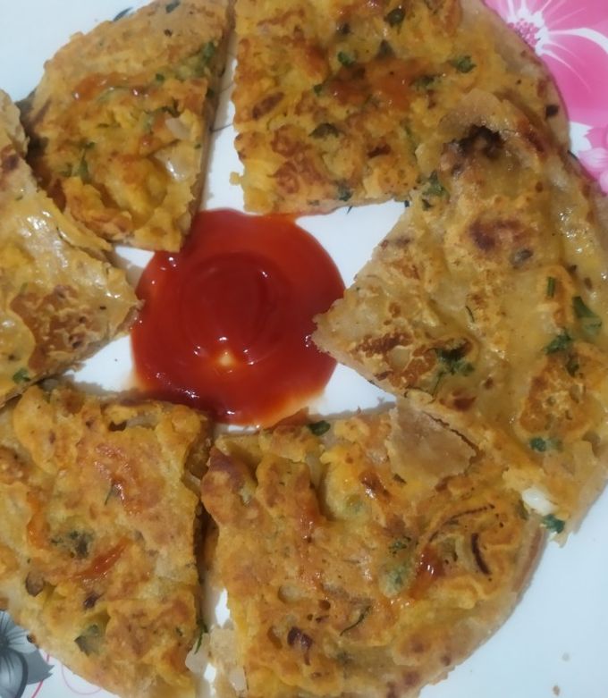 Besan Aur Pyaz Ka Cheela Recipe - Roz Ka Khana With Figaro Olive Oil