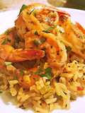 Cajun shrimp and rice scampi