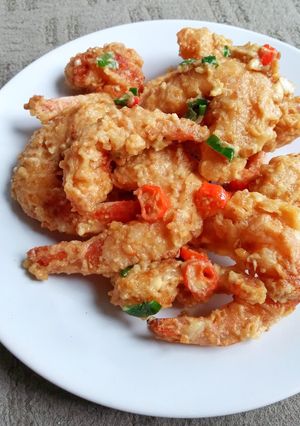Foto resep Udang Saus Telur Asin
