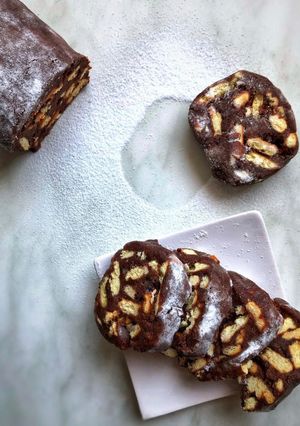 Kekszszalámi (vegán) recept fotója