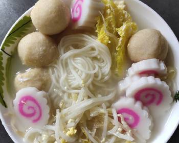 Fresh, Prepare Recipe Narutomaki Noodle Soup Practical Delicious