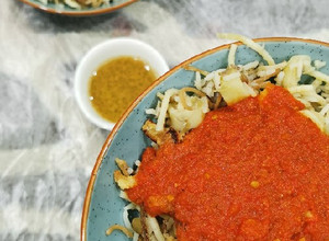 صورة لوصفة كُشري في قدر واحد 🤤🤩