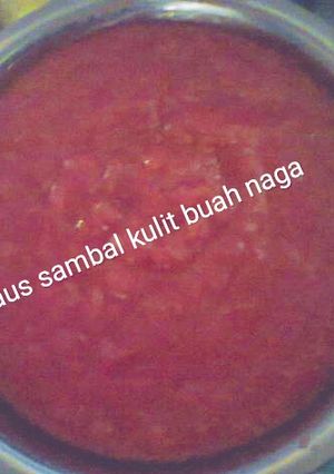 Foto resep Saus sambal kulit buah naga