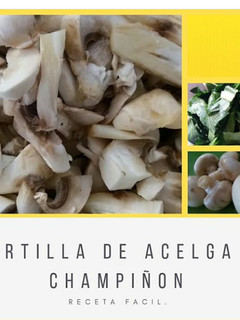 Una foto de Tortilla de acelga y champiñón