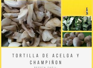 Una foto de Tortilla de acelga y champiñón