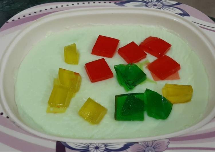 Custard jelly