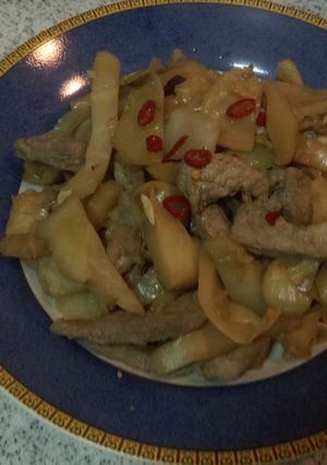 辣味鹹菜肉絲 的食譜成品照片