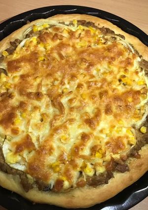A picture of Homemade Tuna Mayo Pizza.
