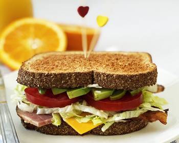 Ultimate Prepare Recipe Bacon Ham Avocado  Cheese Sandwich Delicious Perfect