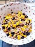 Insalata di farro con olive e peperoni