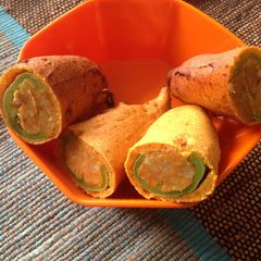 A picture of Mirchi Vada.
