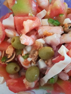 Una foto de Tomate marinero (salpicón en gordo)
