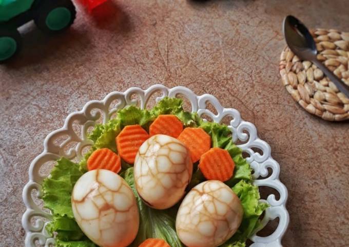 Standar Resep mudah bikin Telur Pindang Marmer sajian Lebaran  menggugah selera