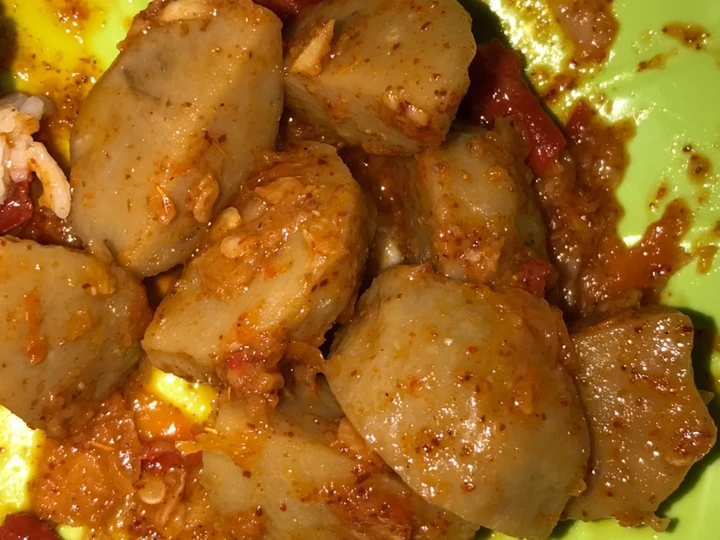 Cara Mudah Membuat Resep Pentol baso bakso pedas mercon yang Lezat Sekali Anti Ribet, Mantap