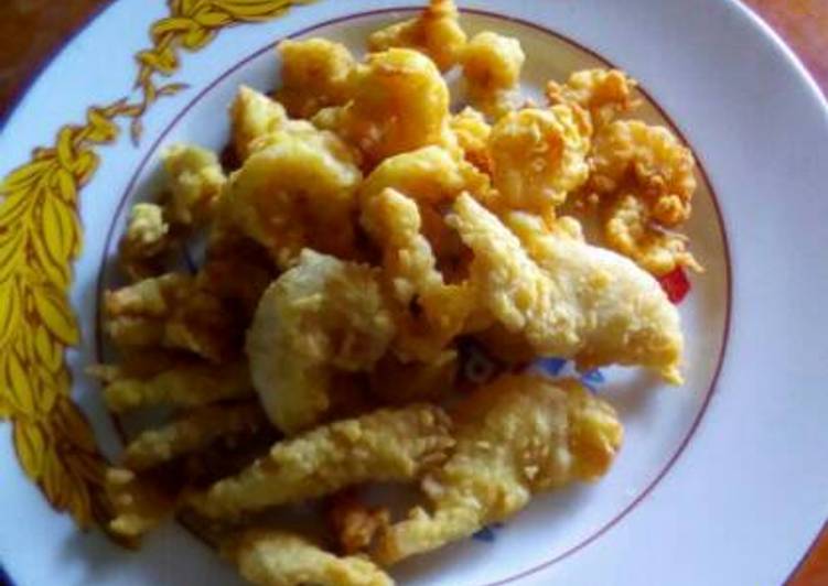 Resep Udang dan Kakap goreng crispy Anti Gagal