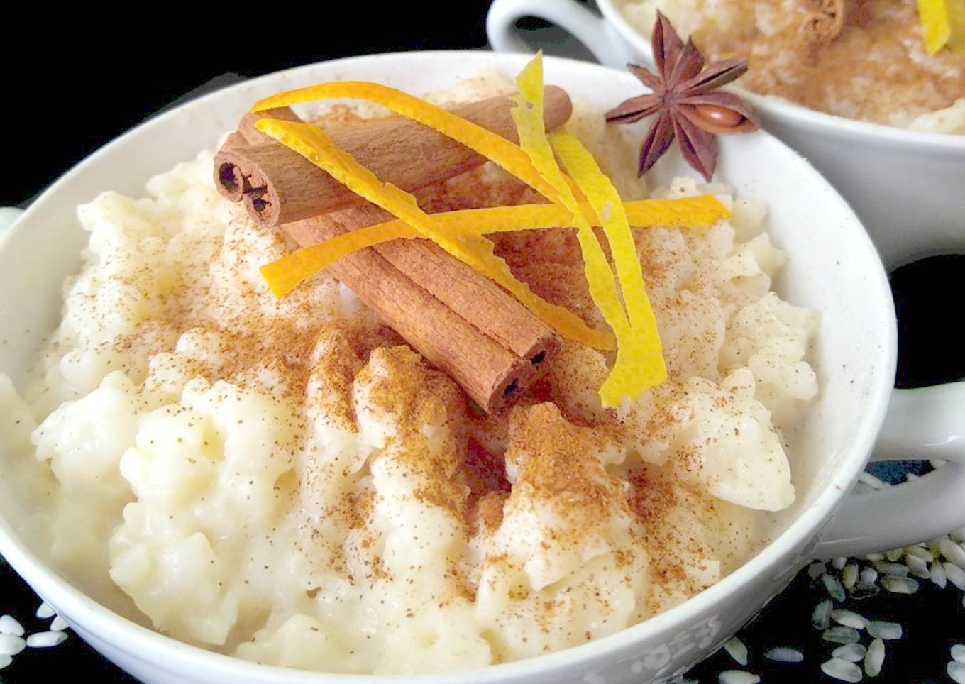 Arroz con leche vegano en olla rápida
