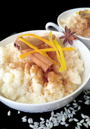 Una foto de Arroz con leche vegano {en olla rápida}