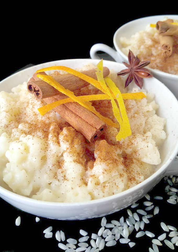 Una foto de Arroz con leche vegano {en olla rápida}