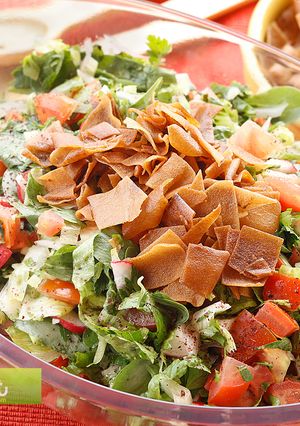 A picture of Authentic Lebanese Fattoush Recipe.