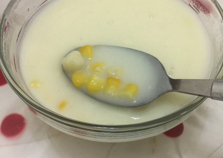 شوربة الذره وكريمة الدجاج 🌽🍲