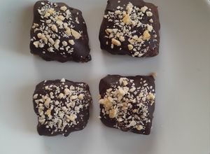 Foto di Barrette avena, caramello e cioccolato #veg..😘