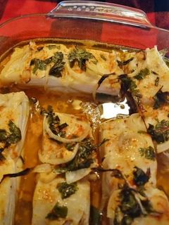 Foto de Lombos de Bacalhau no forno