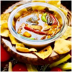 A picture of Aloo Papad Curry.